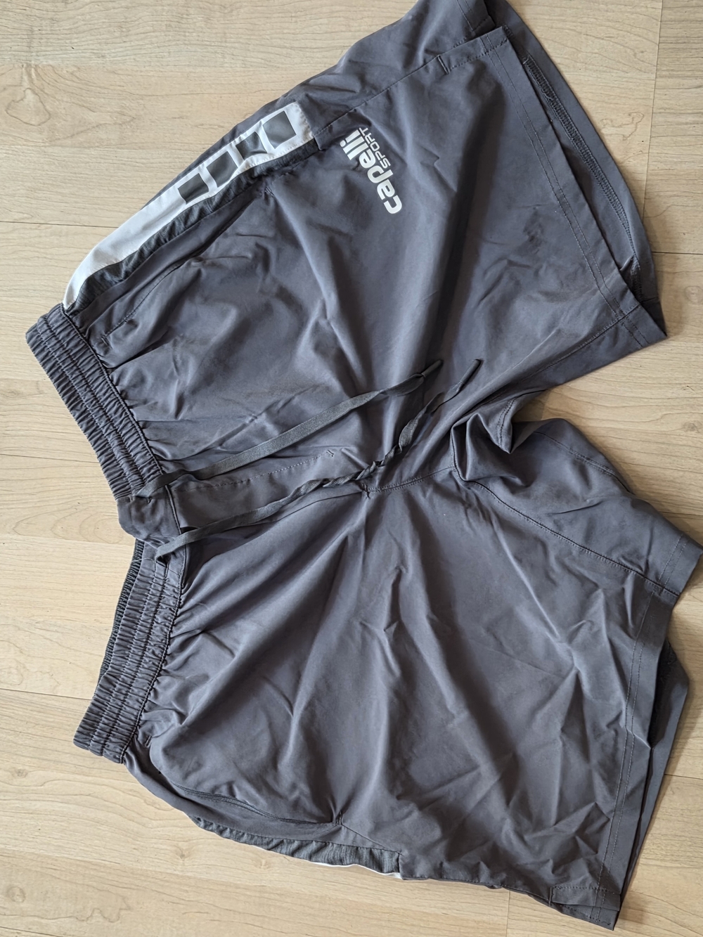 Capelli of New York Gray Athletic Shorts with White Accent